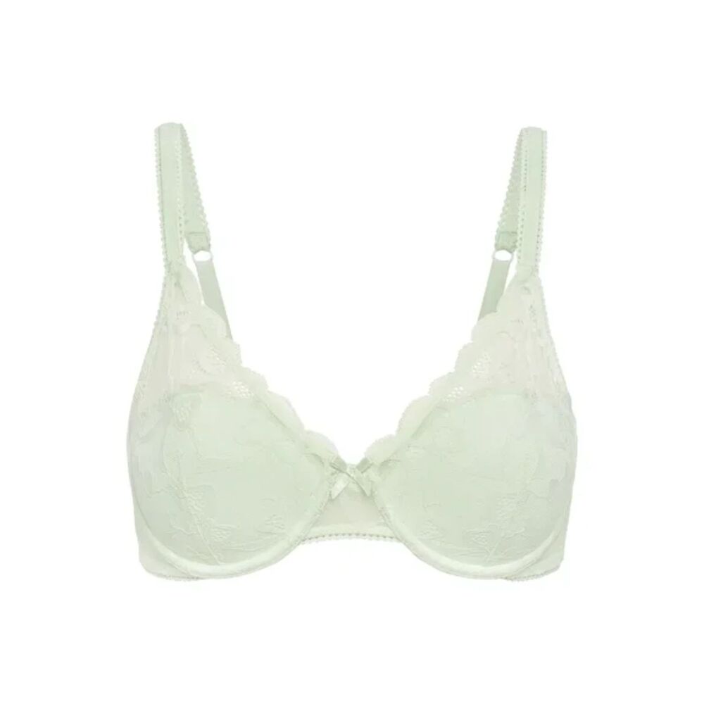 No Boundaries Bow Lace Half Cup Bra, Women's Size 38D